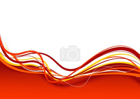 Des lignes abstraites. Art vectoriel 