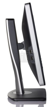 Ordinateur LCD moniteur vue latérale 
