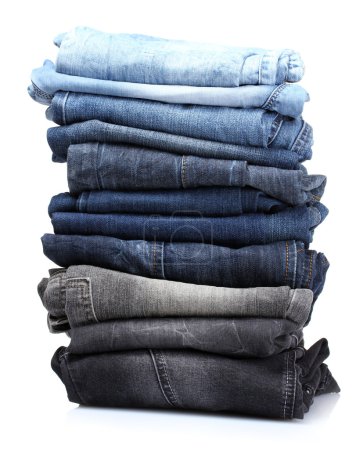 Beaucoup de jeans bleus 