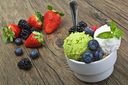 Glace aux fruits 