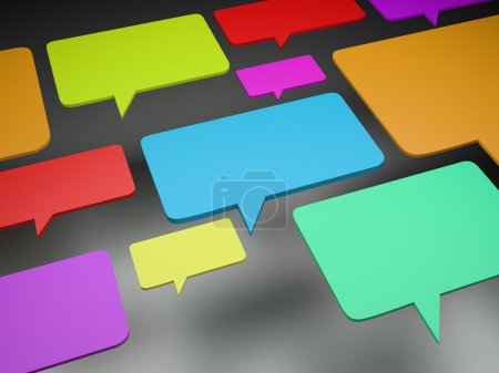 Dialogue 3d bulle parler 
