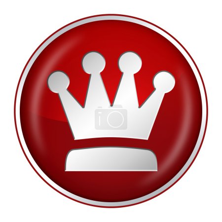 Bouton rond avec symbole 