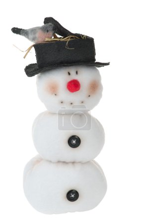 Jouet bonhomme de neige souriant 