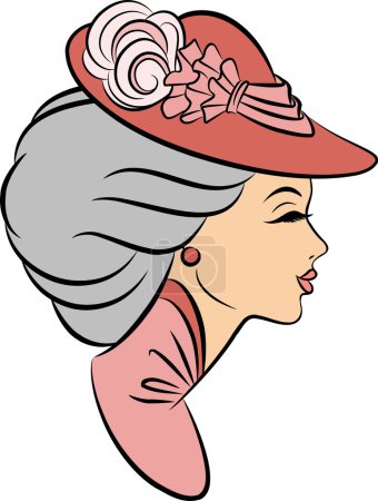 Vintage fille de mode 