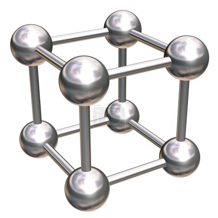 Réseau cristallin à huit atomes 