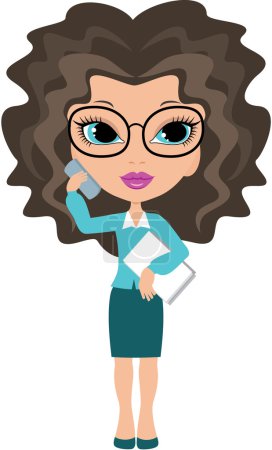 Femme d'affaires de bande dessinée 