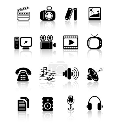 Icônes médias 