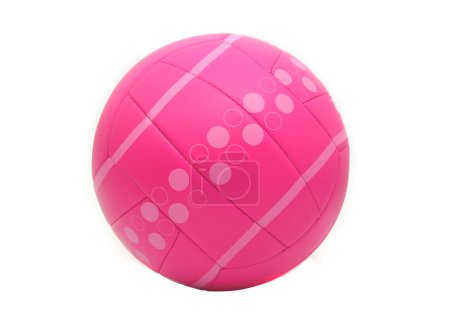 Volleyball rose isolé 