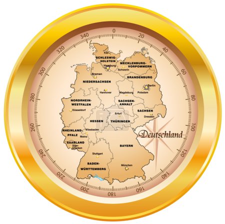 Deutschland Kompass Or 