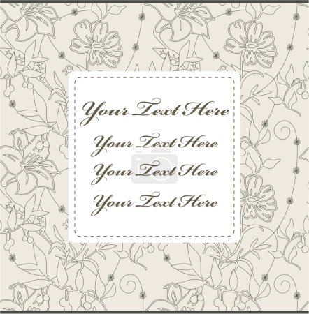 Carte de fleurs