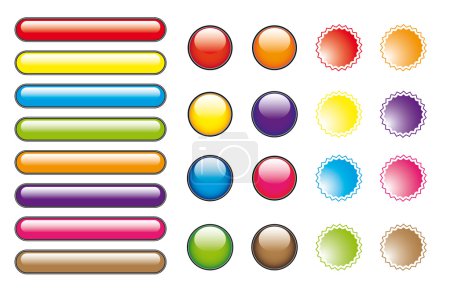 Boutons couleur 